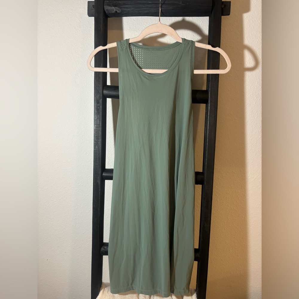 Sweaty Betty Sage Green Sleeveless Dress